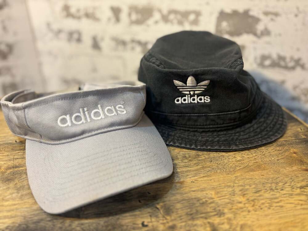 Adidas Originals Unisex Washed Bucket Hat and Visor Set